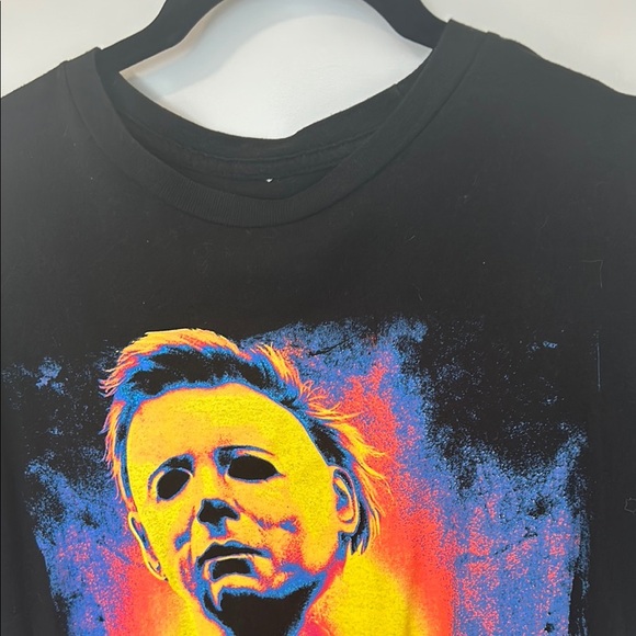 Michael myers Black Graphic T-Shirt - Picture 3 of 6